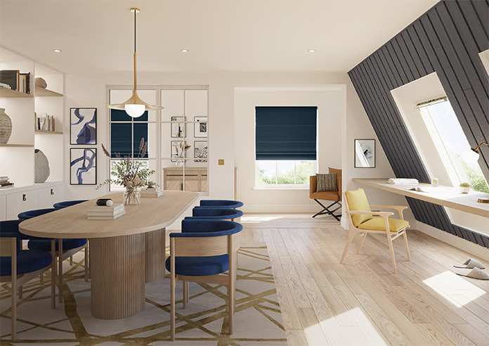 Hartford, Navy - Roman Blind - Image 8